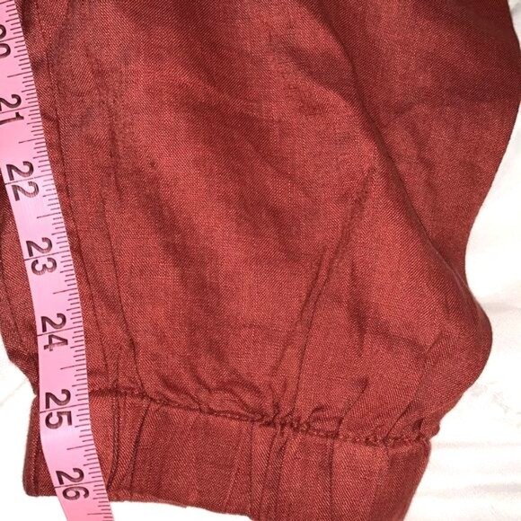 Marc New York Linen Rust Drawstring Jogger Pants XL - Picture 11 of 11